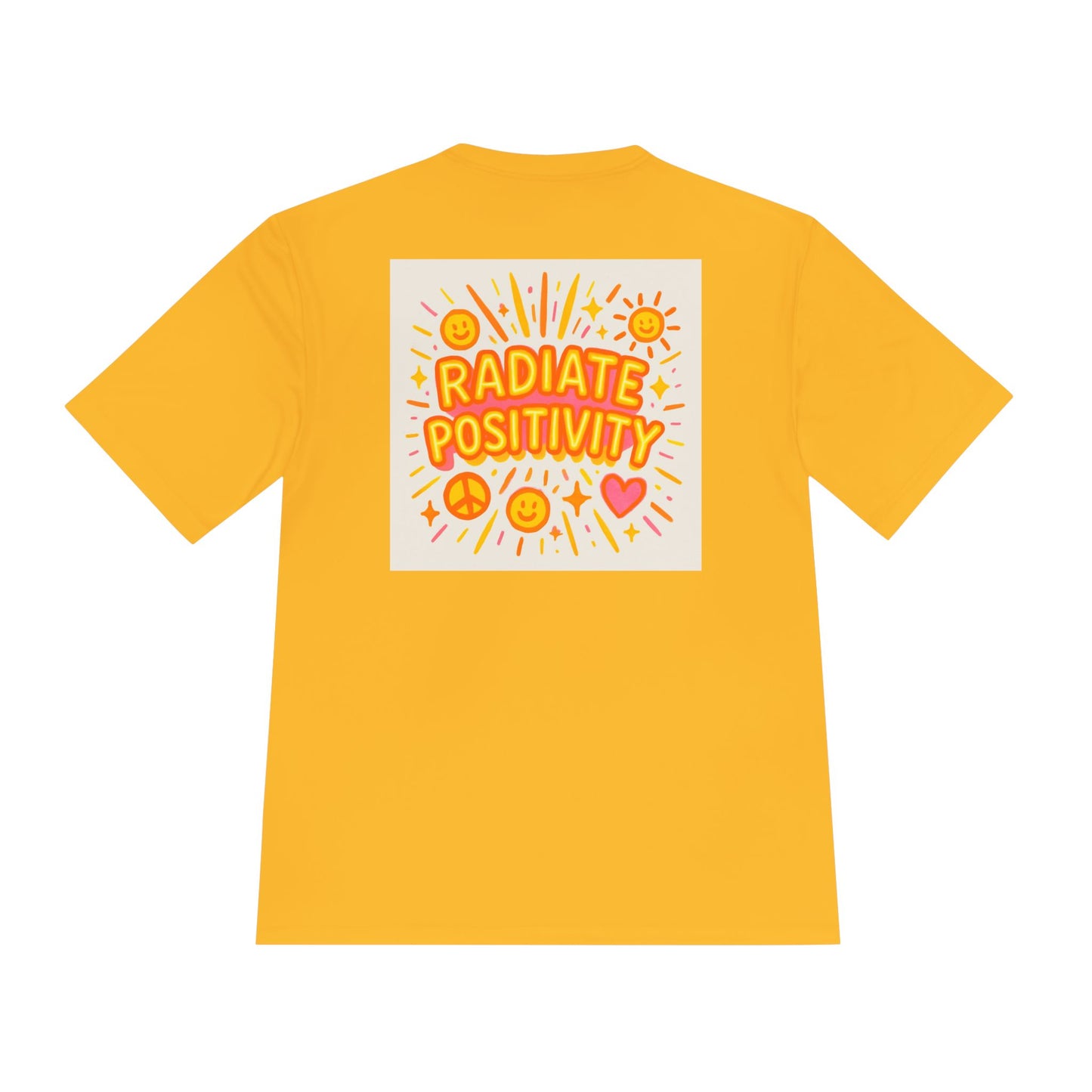Unisex Joyful Positivity Wicking Tee - Choose Joy & Radiate Positivity Design