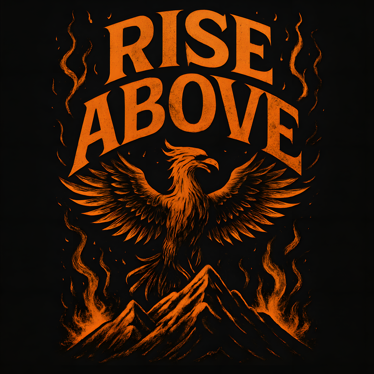Rise Above Long Sleeve Tee - Artist Palette Graphic Shirt