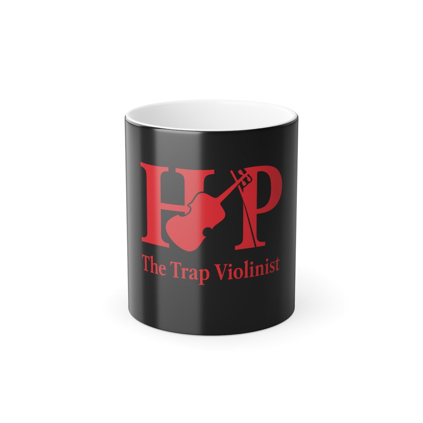 Color Changing Mug for Music Lovers, Gift for Musicians, Unique Violinist Mug, Hot Beverage Magic Cup, Artistic Coffee Mug