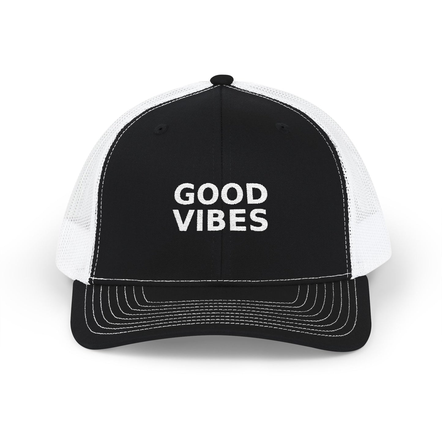 Good Vibes Embroidered Trucker Cap