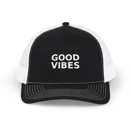 Good Vibes Embroidered Trucker Cap