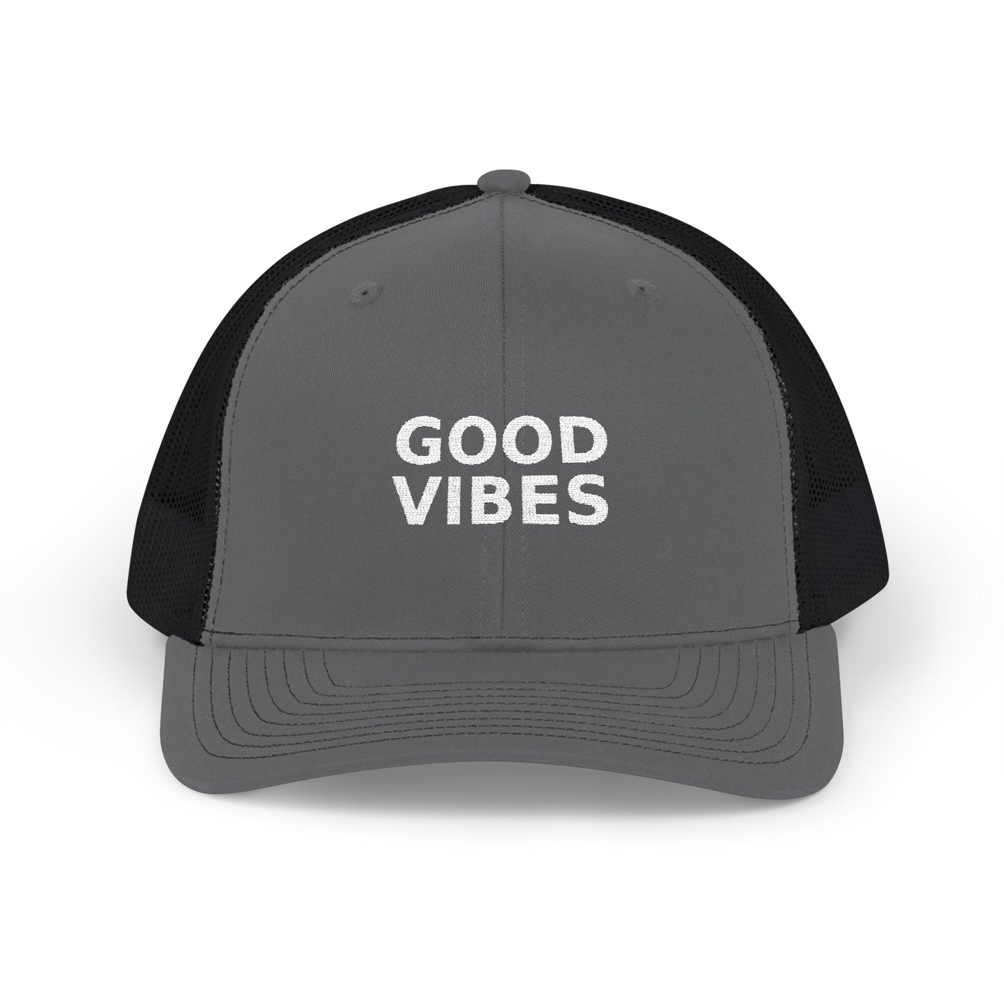 Good Vibes Embroidered Trucker Cap