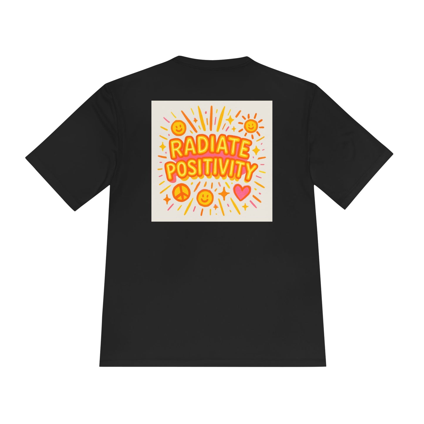 Unisex Joyful Positivity Wicking Tee - Choose Joy & Radiate Positivity Design