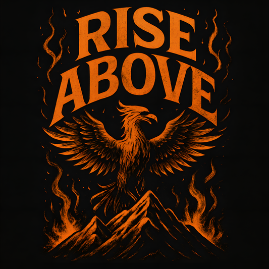 Rise Above Long Sleeve Tee - Artist Palette Graphic Shirt