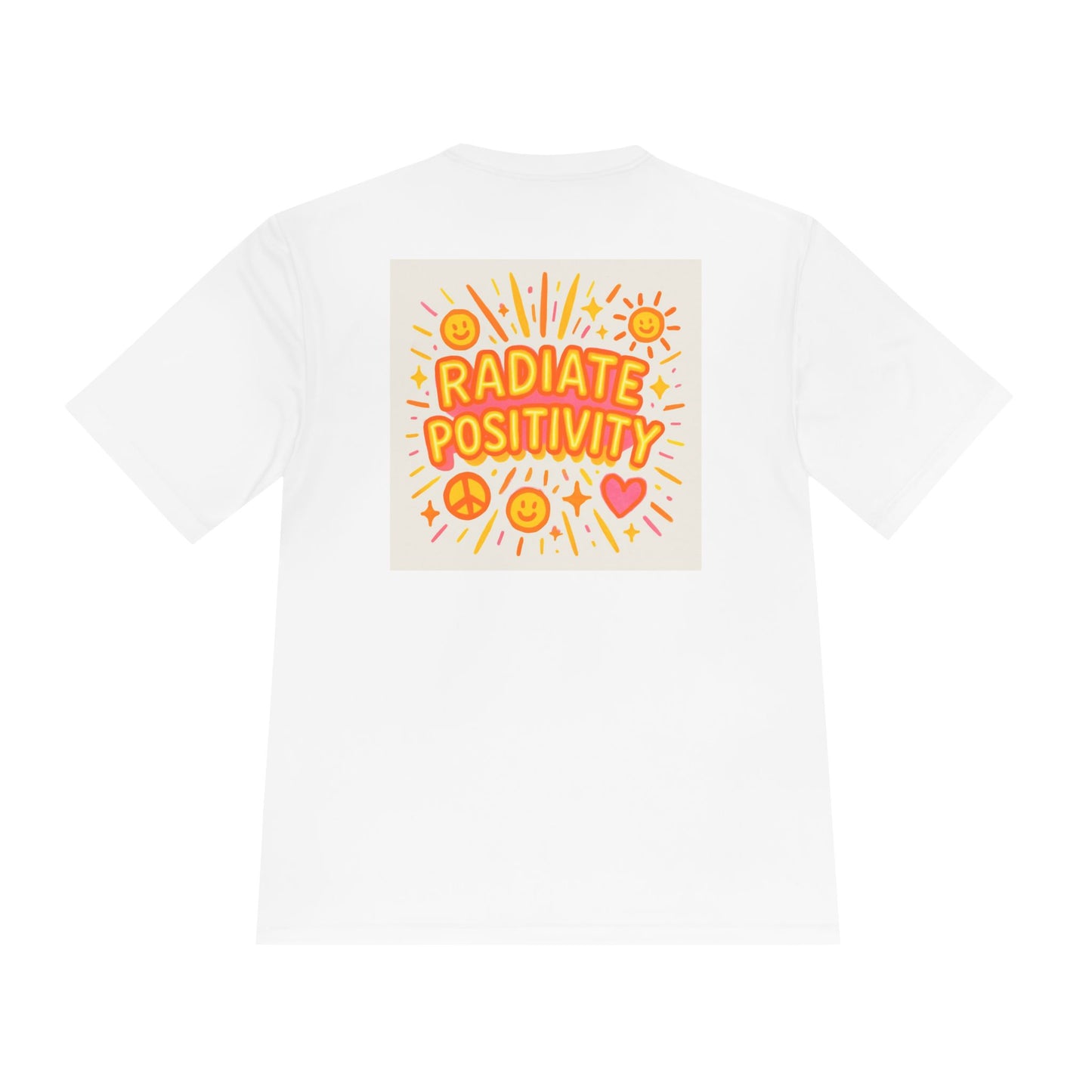 Unisex Joyful Positivity Wicking Tee - Choose Joy & Radiate Positivity Design