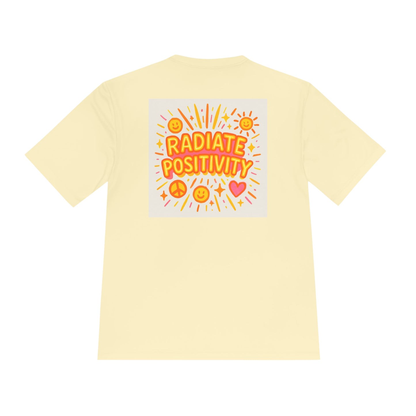 Unisex Joyful Positivity Wicking Tee - Choose Joy & Radiate Positivity Design