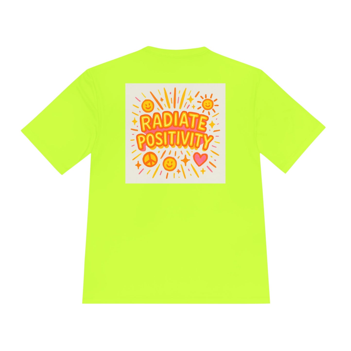 Unisex Joyful Positivity Wicking Tee - Choose Joy & Radiate Positivity Design