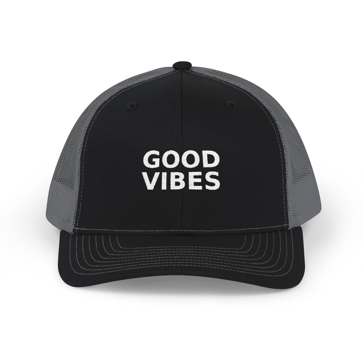 Good Vibes Embroidered Trucker Cap