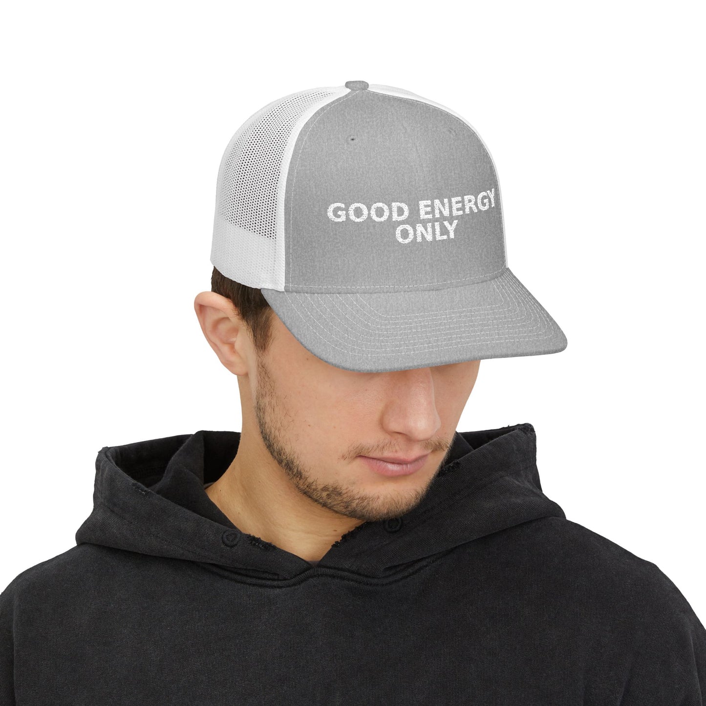 Good Energy Only Embroidered Trucker Cap